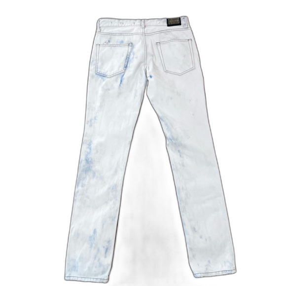 Just Cavalli Light Wash Beaded Snake Slim Fit Jeans 32x34 Italy Designer Denim - Picture 6 of 15